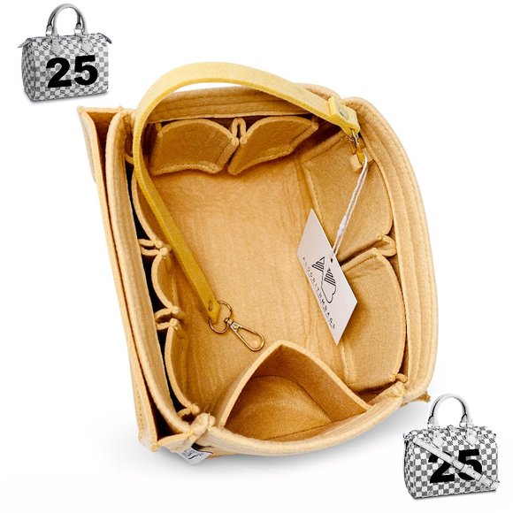 👑🙀LV Speedy 25 Organizer Insert Shaper Tan Beige - Picture 2 of 11